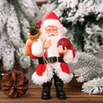 Ersandy - Figurines du Père Noël, Figurine du Père Noël debout de 20,3 cm, Décoration d'ornement de Noël, Figurines de poupée à collectionner,