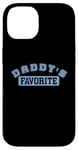 iPhone 14 daddy's favorite light blue college lettering Case