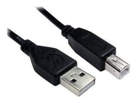 Câble USB 2.0 A mâle vers B mâle pour imprimante Canon, Epson, HP, Dell, Xerox, Samsung, compatible avec Lexmark etc. 1,5 m