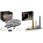 LEGO 75192 Star Wars Millennium Falcon, UCS Set for Adults, Model Kit to Build with Han Solo & Architecture New York City Skyline, Collectible Model Kit for Adults to Build