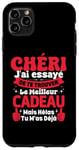 Coque pour iPhone 11 Pro Max Chéri J'ai Essayé De Te Trouver Cadeau Saint Valentin Amour