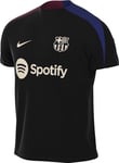 Nike FC Barcelona Shirt FCB M NK Dfadv Strk El SS Top K, Black/Noble Red/Lt Orewood BRN, FN9258-011, S