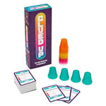 TOMY Games Clued Up | Cup Slamming, Clue Guessing Card Games | Fast Paced 3-4 Player Party Games | Family Games for Adults and Kids Ages 10+ Years