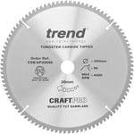 Trend Lame de scie circulaire en aluminium et plastique, diamètre 300 mm, alésage 30 mm, 96 dents, TCT, scie de 3 mm, crochet -6°, CSB/AP30096