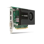 HP NVIDIA Quadro K2000 - Grafikkort - Quadro K2000 - 2 GB GDDR5 - PCIe 2.0 x16 - DVI  2 x DisplayPort - for Workstation Z220  Z420  Z620  Z820