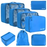 BAGAIL Cubes d'emballage pour Valise 8 Ensemble, Organisateurs d'emballage de Bagages légers Cube d'emballage pour Accessoires de Voyage