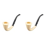 Sherlock Holmes Style Pipe (Pack of 2)