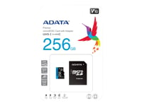 Adata Premier - Flash-Minneskort (Microsdxc Till Sd-Adapter Inkluderad) - 256 Gb - Video Class V10 / Uhs-I U1 / Class10 - Mikrosdxc Uhs-I