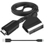 Scart till HDMI-omvandlare All-in-One SCART till HDMI-adapter 1080P Elik