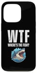 Coque pour iPhone 13 Pro WTF Où est le poisson ? Funny Shark