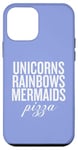 Coque pour iPhone 12 mini Licorns Rainbow Sirènes Pizza Fun