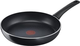 Tefal C27802 Generous Cook Poêle à frire 20 cm Revêtement antiadhésif Signal thermique Fond de fusion pour tous feux Induction Forme profonde Noir