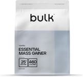 Bulk Essential Mass Gainer, Protein Shake for Weight Gain, Vanilla, 1 kg, 8 Ser