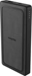 Mophie Powerstation Wireless Xl Pd Power Bank 10 K (10 000 Mah), Entrée/Sortie Usb-C, 3 Sorties, Compatible Qi, Chargement Sans Fil Rapide, Noir