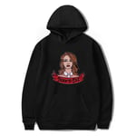 Social Star Singer Lana Del Rey Print Hoodie Harajuku Pullover Sweatshirt Streetwear Hip-Hop Fashion Student Teenager Couple Fan Gift Support Suit(2XS-3XL)