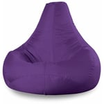 Veeva Pouf Fauteuil Recliner, Pouf Spécial Gamer - 90cm x 73cm, Textile Tissé, Résistant à l'eau, Poufs d'intérieur et d'extérieur, Violet, oeko-tex