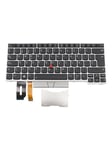 Lenovo - notebook replacement keyboard - with Trackpoint UltraNav - Spanish - silver - Laptop tagentbord - till ersättning - Spanska - Silver