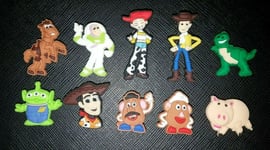 10 X Toy Story Woody Buzz Jessie Shoe Charms Pvc Rubber Holey Clogs Shoes