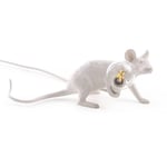 Seletti Mouse Lamp Lop lying down bordslampa USB vit