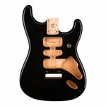 Fender Deluxe Series H/S/H Stratocaster Alder Body 2 Point Bridge Mount (Black)