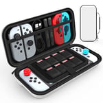 HEYSTOP Étui pour Nintendo Switch Modèle OLED et Nintendo Switch, Protection pour Switch OLED Kit d'accessoires Housse pour Nintendo Switch OLED avac Ecran Verre Trempé et Poignées Couvre Pouce