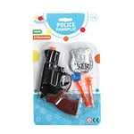 FLYPOP'S - Set de Police - Accessoires de Déguisement - 183413LIN - Noir - Plastique - Policier - Jouet Enfant - Carnaval - Costume - 15 cm x 9,2 cm - À Partir de 3 Ans