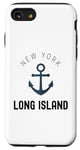 Coque pour iPhone SE (2020) / 7 / 8 Long Island New York Vintage Ancre LI NY établie en 1640