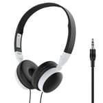 Filaire Pliable 3.5mm HiFi Audio Basse Casque 9D Stéréo Gaming Casque pour Téléphone Tablette PC Professionnel Studio Casque-Noir