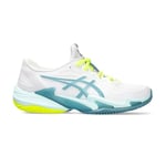 ASICS Women's Court FF 3 Clay Sneaker, White Soothing Sea, 6.5 UK