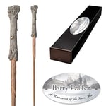 The Noble Collection - Harry Potter Character Wand - 14in (35.5cm) Harry Potter Wand With Name Tag - Harry Potter Film Set Movie Props Wands