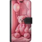 Xiaomi Redmi 14C Plånboksfodral Rosa nallebjörn