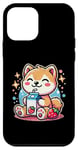 Coque pour iPhone 12 mini Chiot Shiba Inu - Yaourt à séchage - Chiot