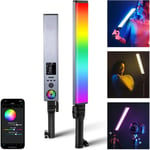 NEEWER RGB Light Wand with 2.4G/APP Control, Upgraded 360° Touchable RGBWW | UK