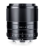 VILTROX 33mm F1.4 XF Objectif de Mise au Point Automatique Objectif Portrait APS-C Compact Grande Ouverture pour Appareil Photo Fujifilm Fuji X-Mount X-T3 X-H1 X20 X-T30 X-T20 X-T100 X-Pro2