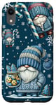 Coque pour iPhone XR Blue Christmas Gnome For Winter Christmas Cookies For Xmas