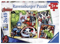 Ravensburger Marvel Avengers (Avengers), Palapeli 08040, 3 x 49 osaa