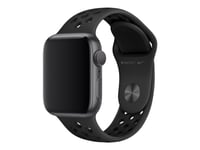 Apple 40Mm Nike Sport Band - Klokkestropp For Smart Armbåndsur - Størrelse S/M Og M/L - Antrasitt/Svart - For Watch Hermès Series 7, Hermès Series 9, Nike Series 7, Series 10, Series 8, Series 9