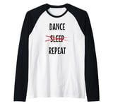 Dance More Sleep Less At The Night Club Raglan Baseball Tee