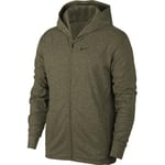 NIKE Dry Hoodie Fz Hprdry Sweatshirt Men's Sweatshirt - Cargo Khaki/Heather/Black, X-Large