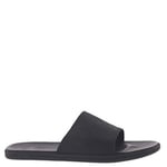 UGG Seaside Slide Sandal, Black Leather, 12 UK