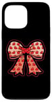 Coque pour iPhone 13 Pro Max Valentines Day Coquette Bow Cute Heart Ribbon Love Retro