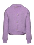 Kmgnewpiumo L/S Cardigan Cp Knt Tops Knitwear Cardigans Purple Kids Only