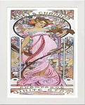 Lumartos, Vintage Poster Alphonse Mucha Moet Chandon Champagne White Star 1899, White, A4