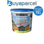 Ronseal 37625 Fence Life Plus+ Forest Green 5 litre RSLFLPPFG5L