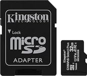 Kingston Canvas Select Plus Carte Micro Sd Sdcs2/32Gb Class 10 + Adaptateur Inclus[Q3285]