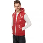 Urban Classics Men's Hooded Bubble Vest Outdoor Gilet, Multicolour (Navy/Wht 00159), Small