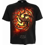 Spiral Direct Unisex Adult Dragon Flames House Of The Dragon T-Shirt - XXL