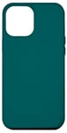 Coque pour iPhone 12 Pro Max Couleur bleu sarcelle foncé simple