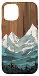 Coque pour iPhone 12/12 Pro Montagnes en plein air, nature, randonnée, forêt, paysage, thème bois