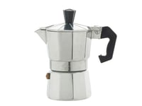 Home espresso Collection Cafetière, en aluminium avec poignée et bouton anti-brûlure, 1 tasse